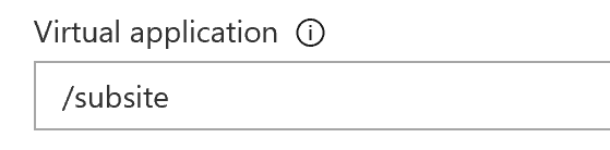 Virtual application field